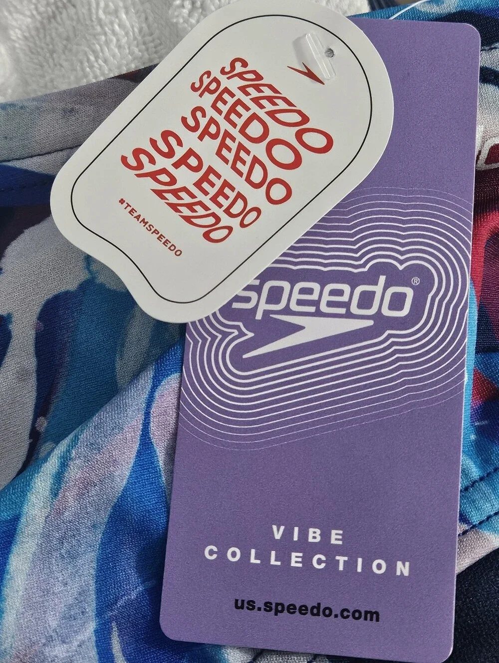 Speedo Size 36 Mens Boys Swim Trunks with Elastic Drawstring Waistband Bathing